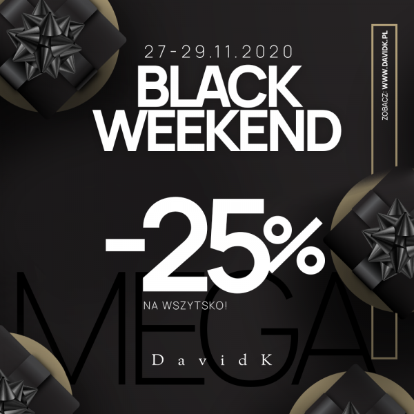 MEGA! Black Weekend -25%!