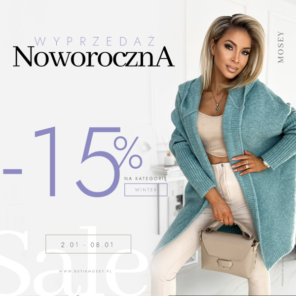 Noworoczna wyprzedaż -15%