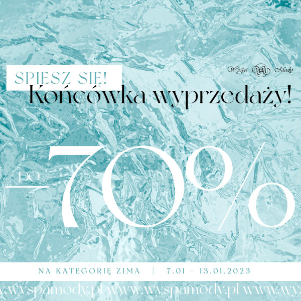Końcówka wyprzedaży! Do -70% na kategorię ZIMA