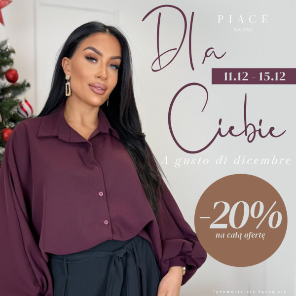 A gusto di dicembre, Dla Ciebie -20% na wszystko