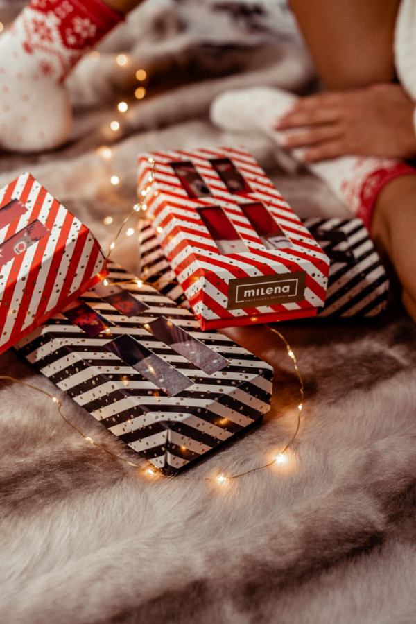 Zestaw świątecznych skarpet męskich 38/41 gift socks - multikolor