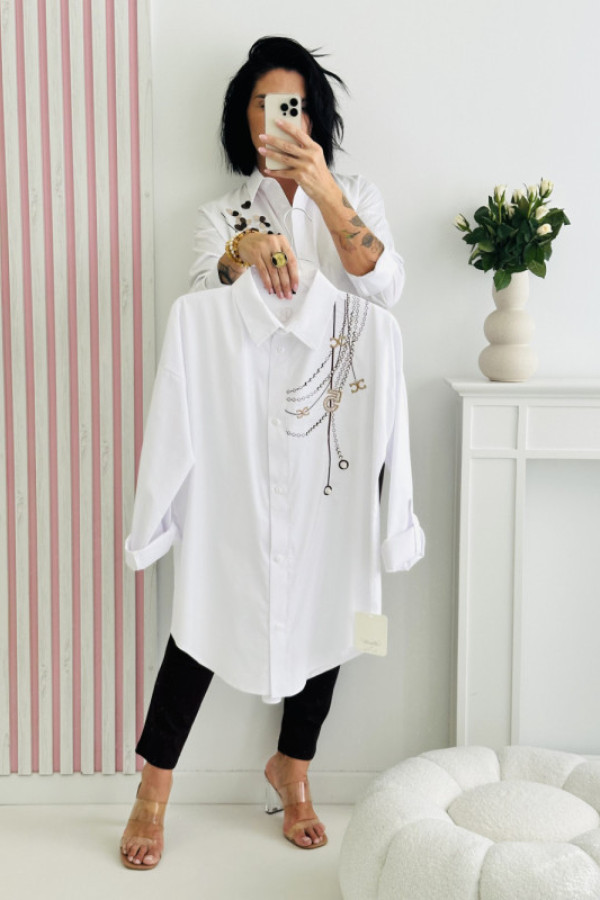 Koszula fancy - biała