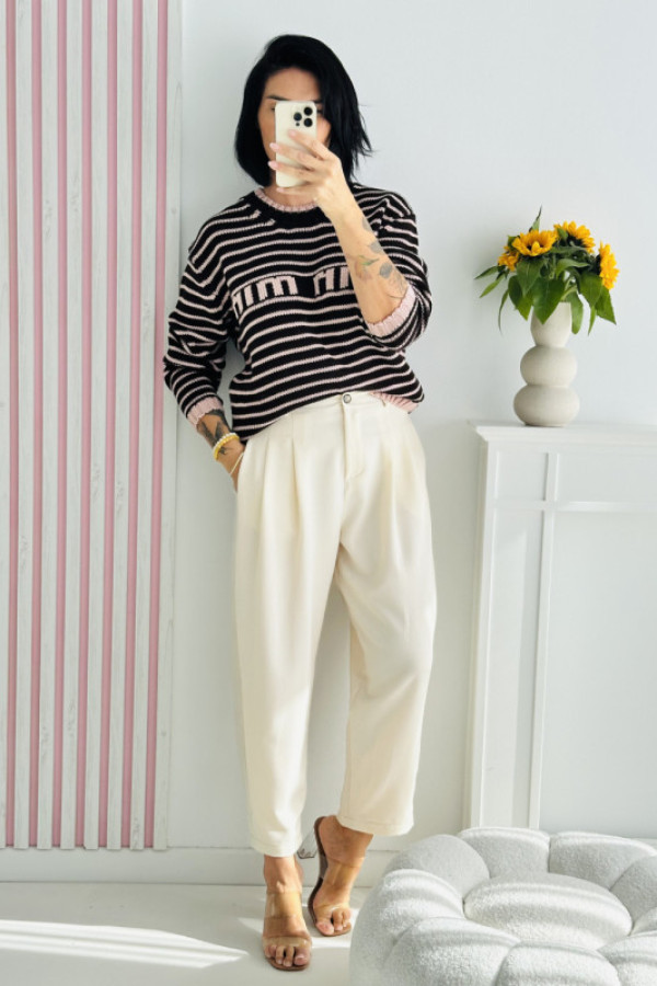 Sweter mimi - brązowy