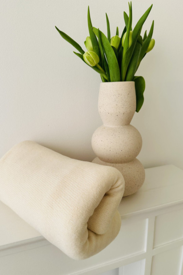 Szalik windy - kremowy