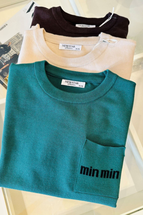 Sweter mini - zielony