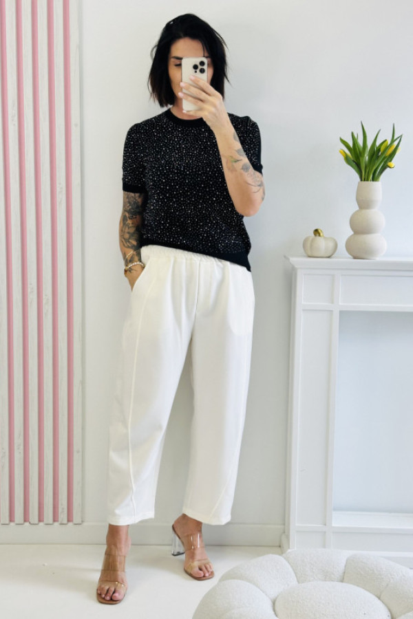 Sweter shine - czarny