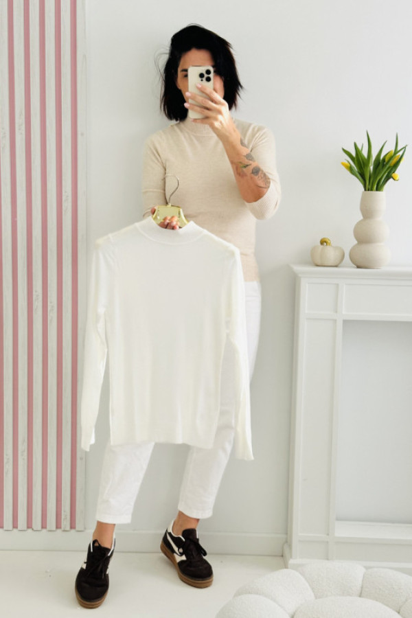 Sweter normal - biały