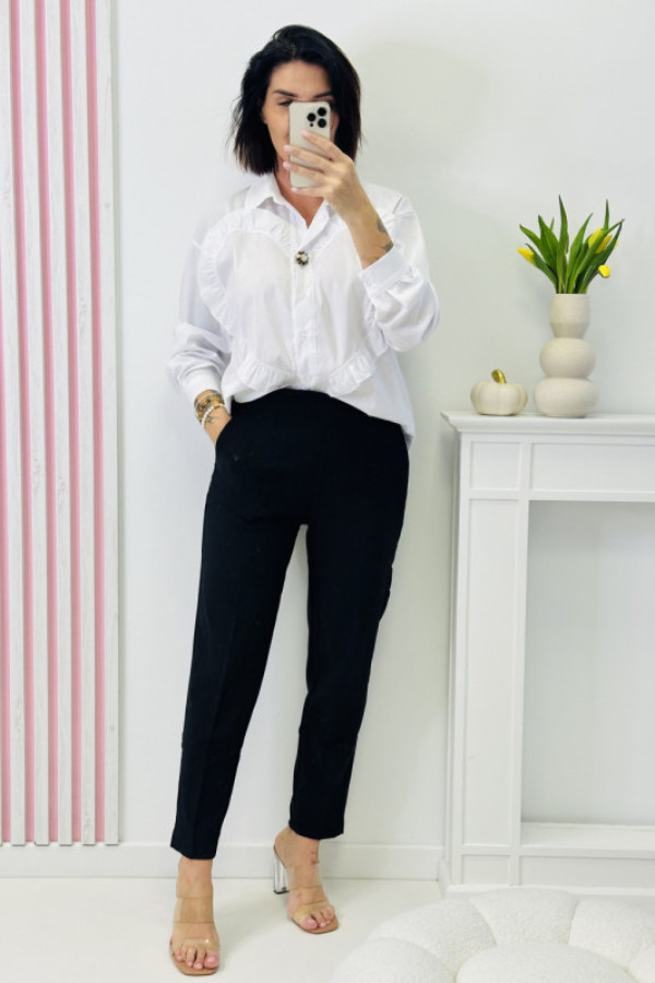 Spodnie marron elegante - czarne