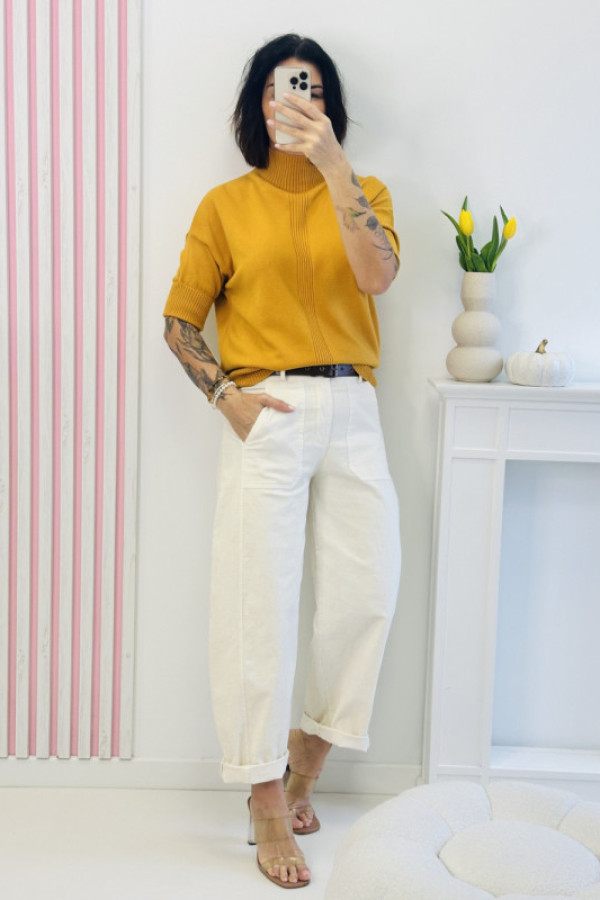 Sweter hana - musztardowy