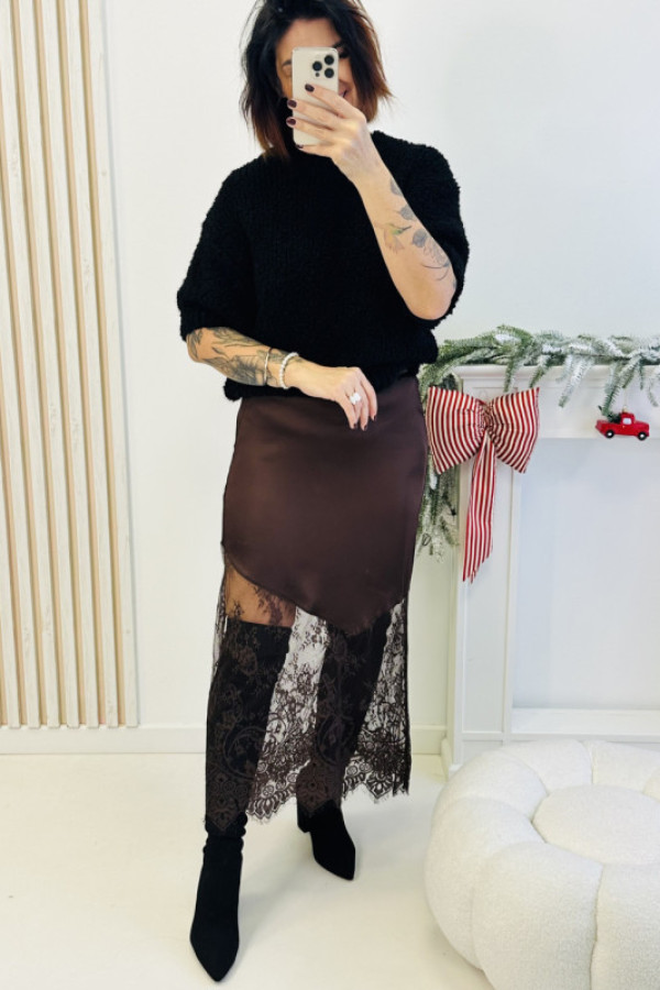 Spódnica kiara - brazowa