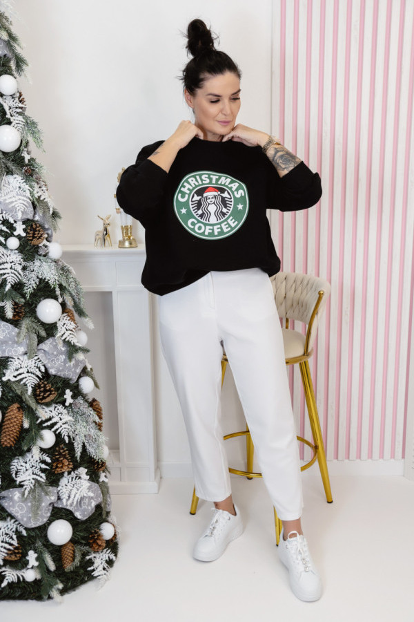 Bluza christmas sweatshirt - czarna