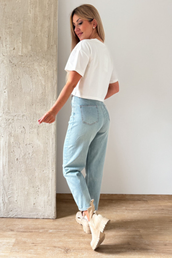 Spodnie jeansy 101 balloon - jasny niebieski