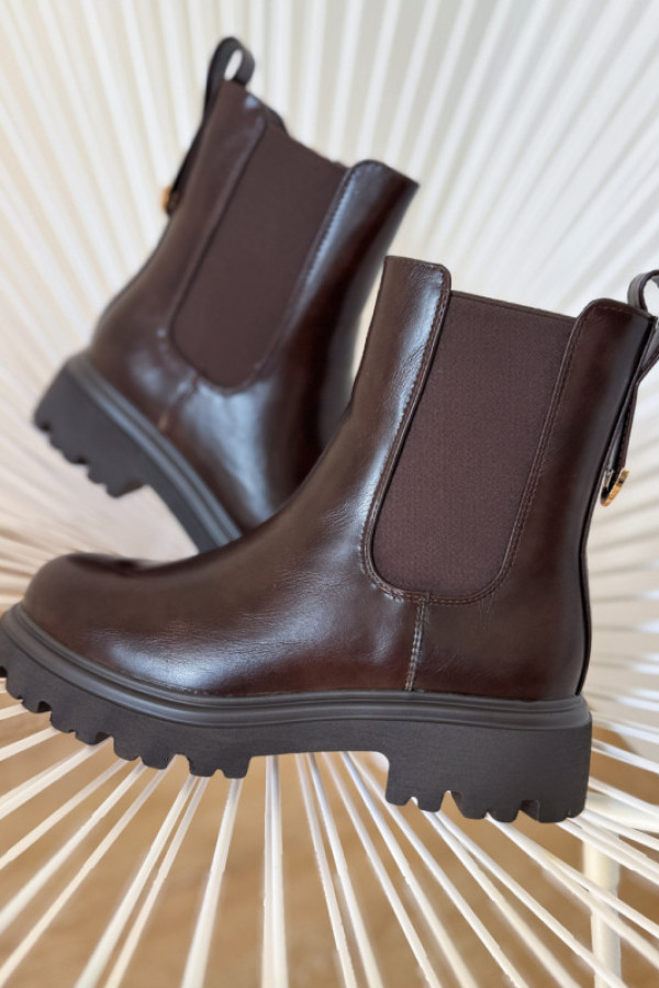 Botki ramaz - czekoladowe