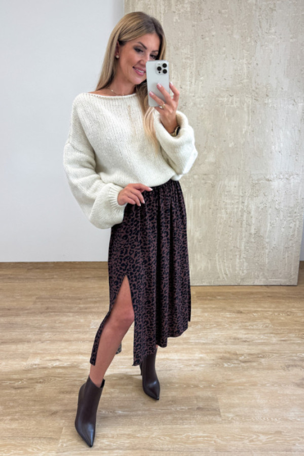 Sweter cozy - waniliowy