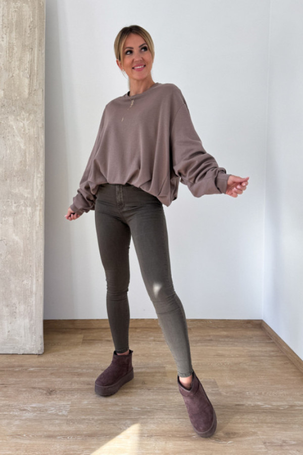 Bluza bombka - mocca