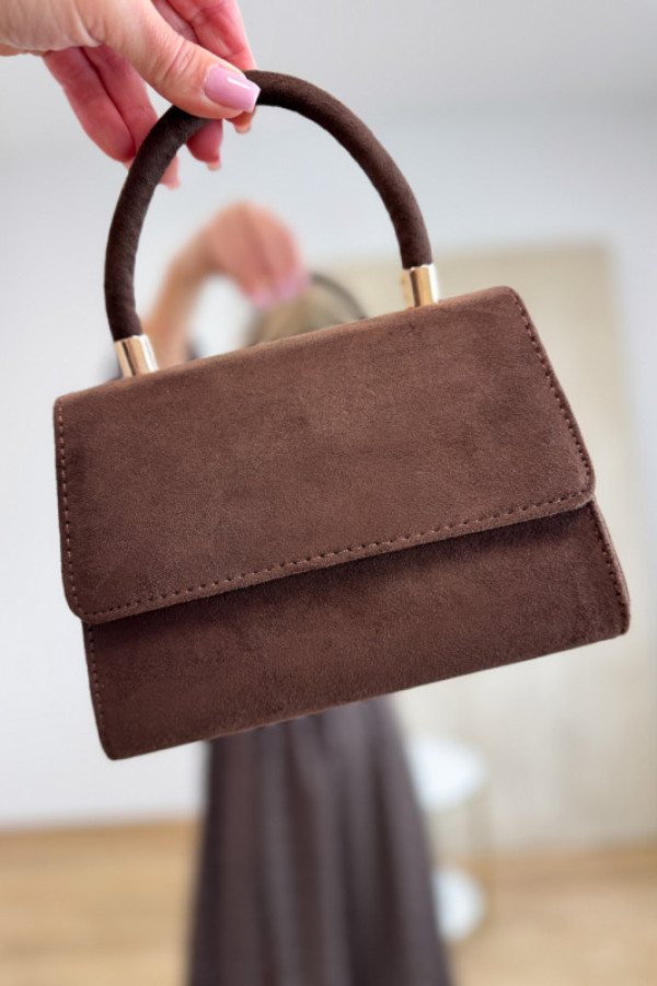 Torebka kuferek tiamo - czekoladowa