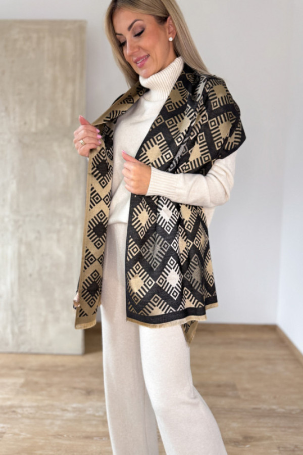 Szal wzorzysty w romby mod.31