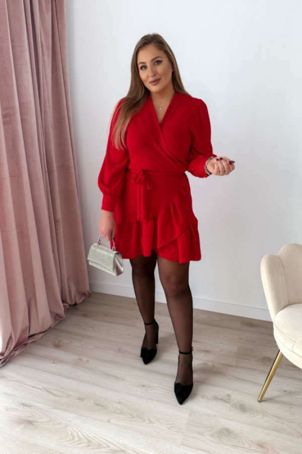 Preorder sukienka zakładana marley - czerwona (dostawa 12.11.)