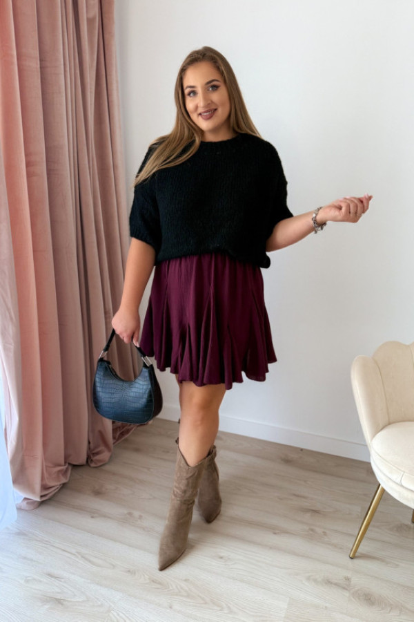 Sweter oversize seline - czarny