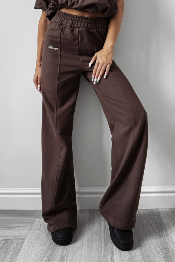 Spodnie dresowe autumn whisper pants czekolada olavoga
