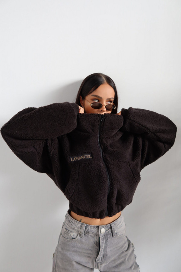 Kurtka furry czarna la manuel