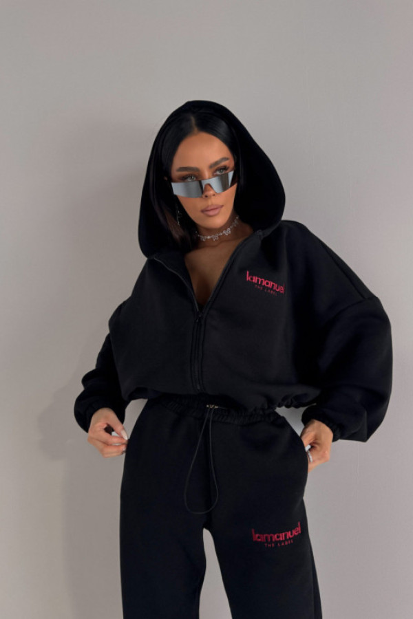 Komplet dresowy creamy czarny la manuel