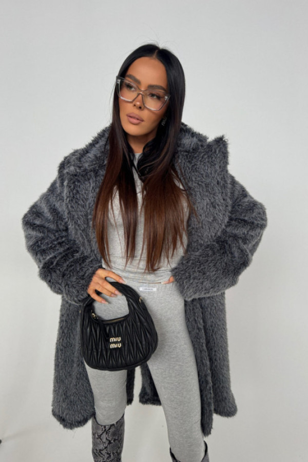 Płaszcz alpha grafit la manuel