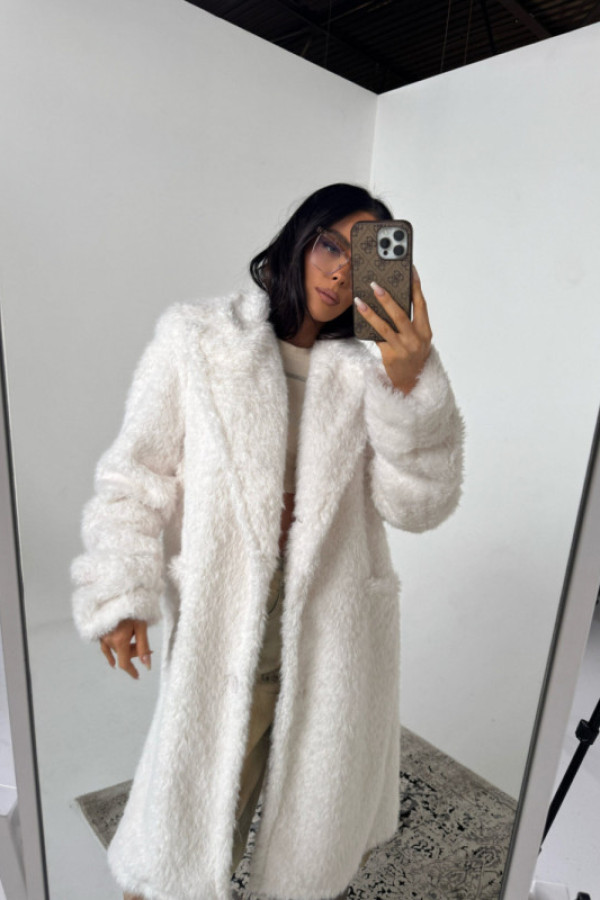 Płaszcz alpha ecru la manuel