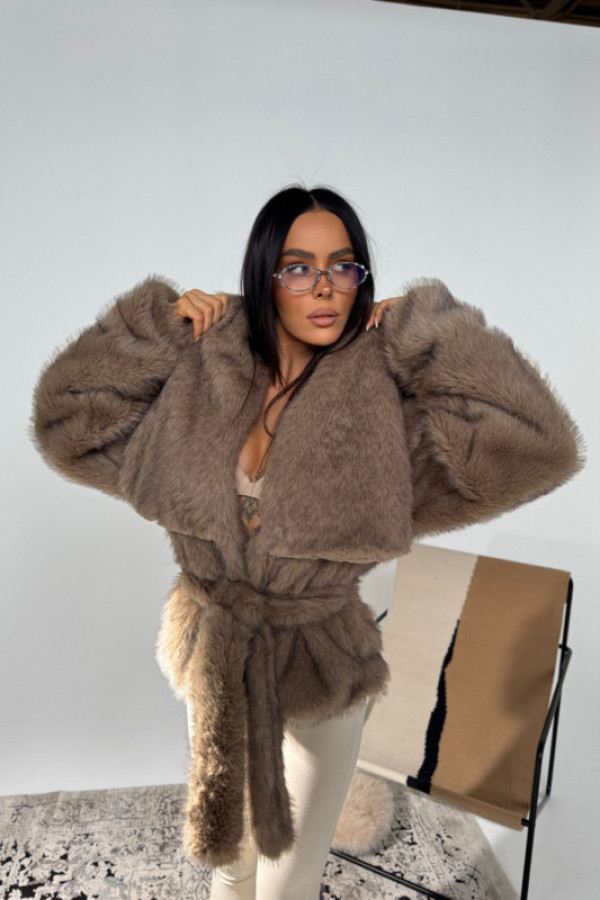 Kurtka fuzzy beż la manuel