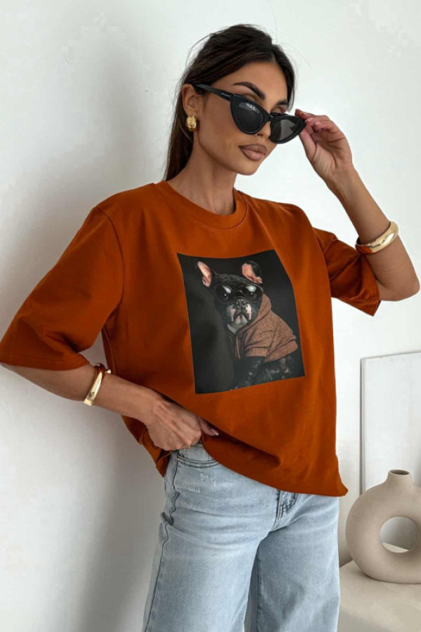 T-shirt frenchi friend | pumpkin