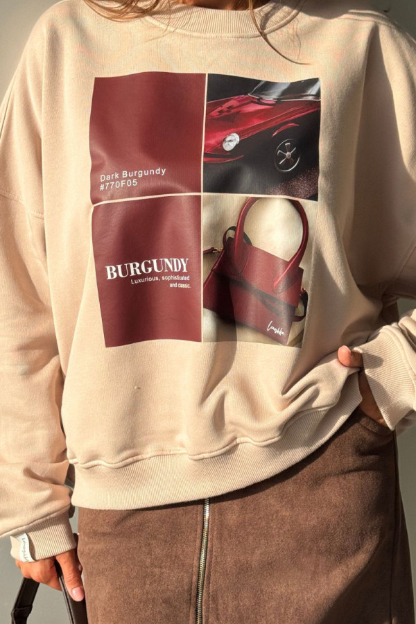 Bluza lenoshka burgundy mood