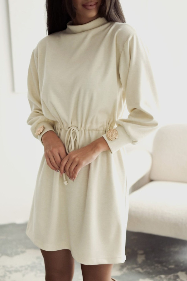 Dzianinowa sukienka aurelia | cream