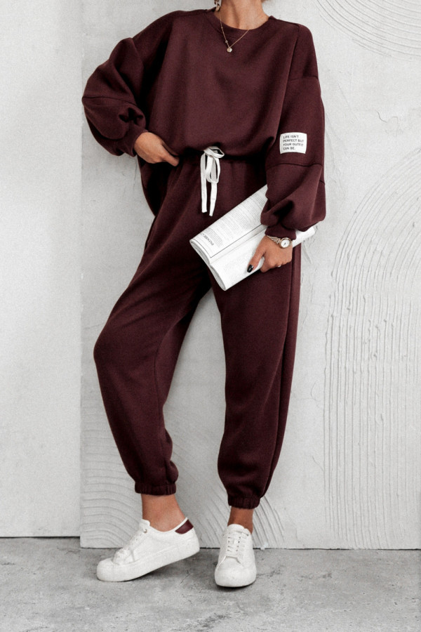 Komplet dresowy 2w1 brandt bordowy