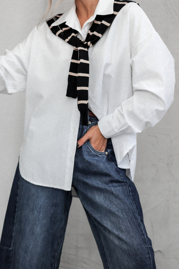 Koszula power lane o luźniejszym kroju - czarna