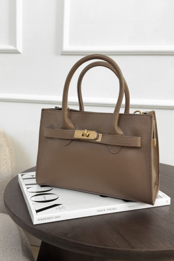 Torebka 100% skóra naturalna alma mocha