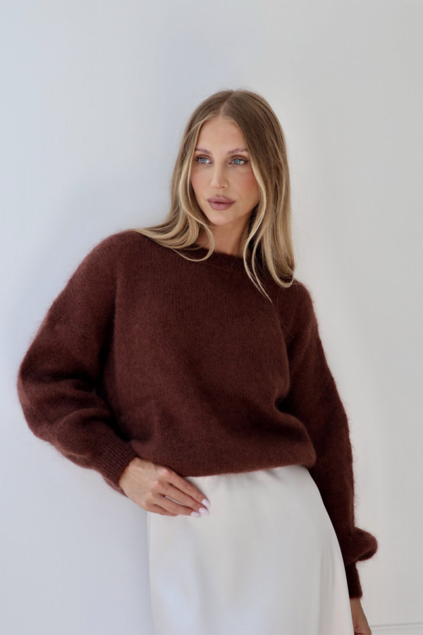 Sweter 76% moher premium wino silvano