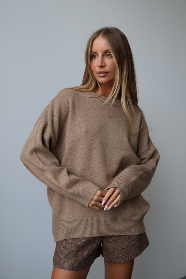 Sweter wełniany lana fango