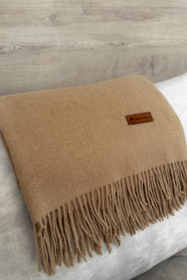 Szalik z wełną i kaszmirem ember camel