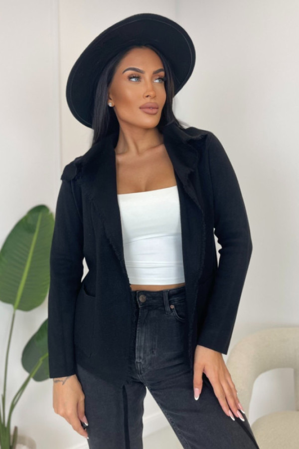 Narzutka sweterkowa czarna