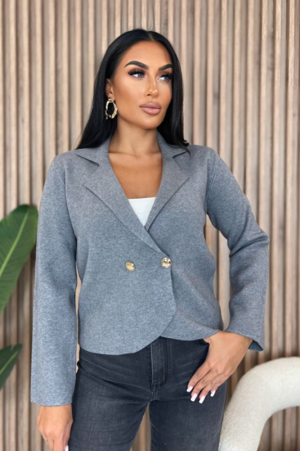 żakiet elegancki szary