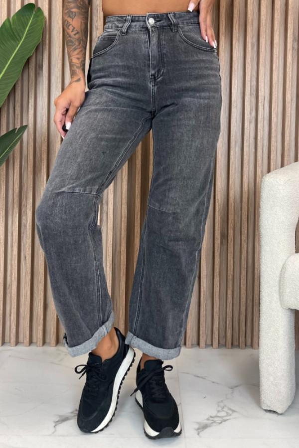 Spodnie jeansowe szare