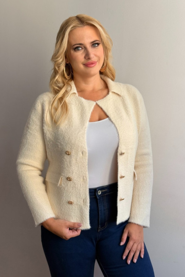 Kardigan elegancki beżowy