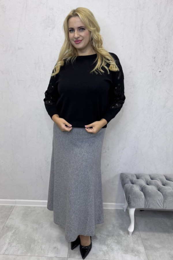 Spódnica maxi szara