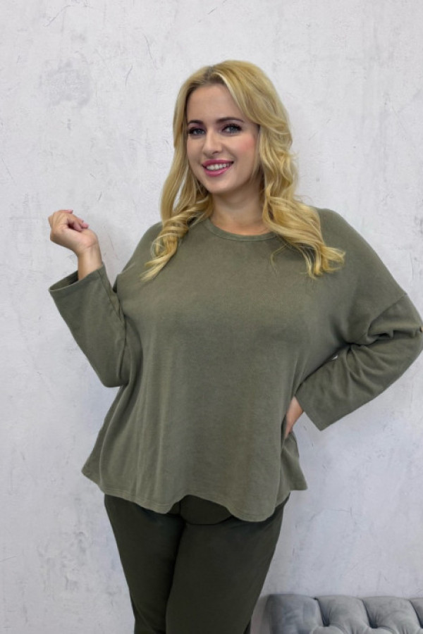 Bluzka oversize khaki