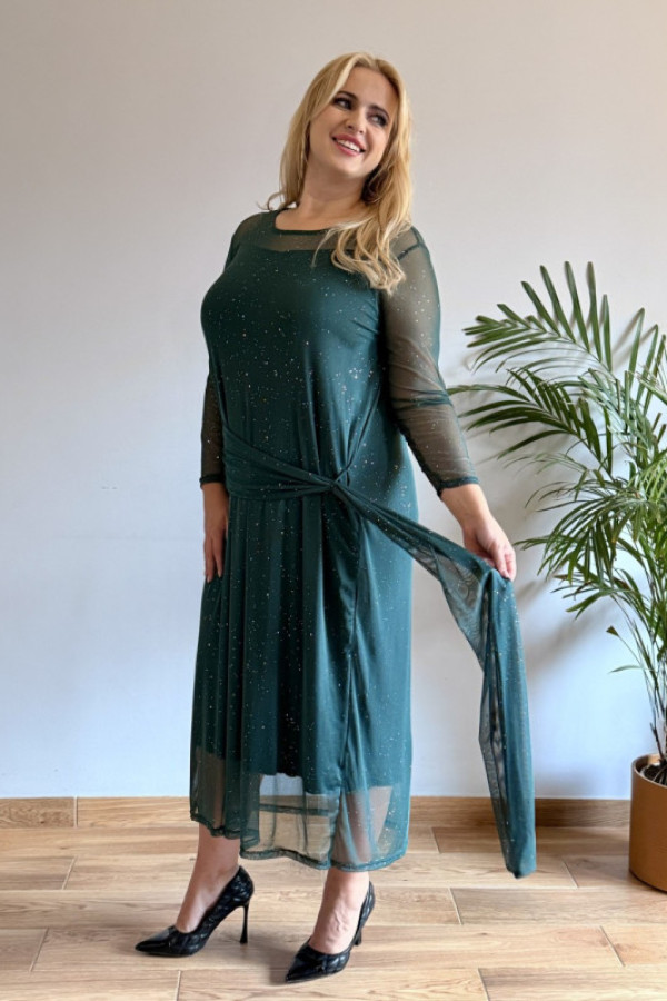 Sukienka oversize butelkowa zieleń