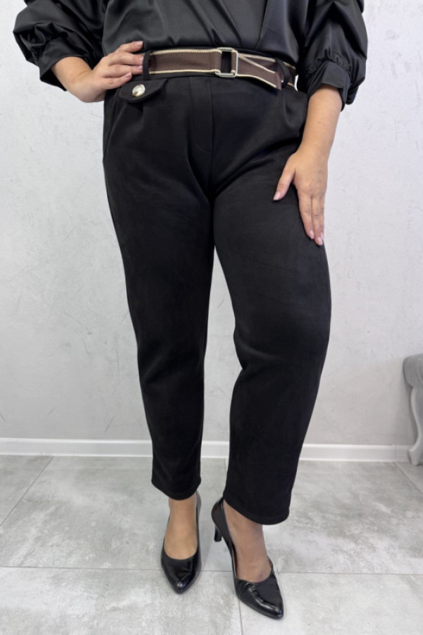 Spodnie eleganckie rurki czarne