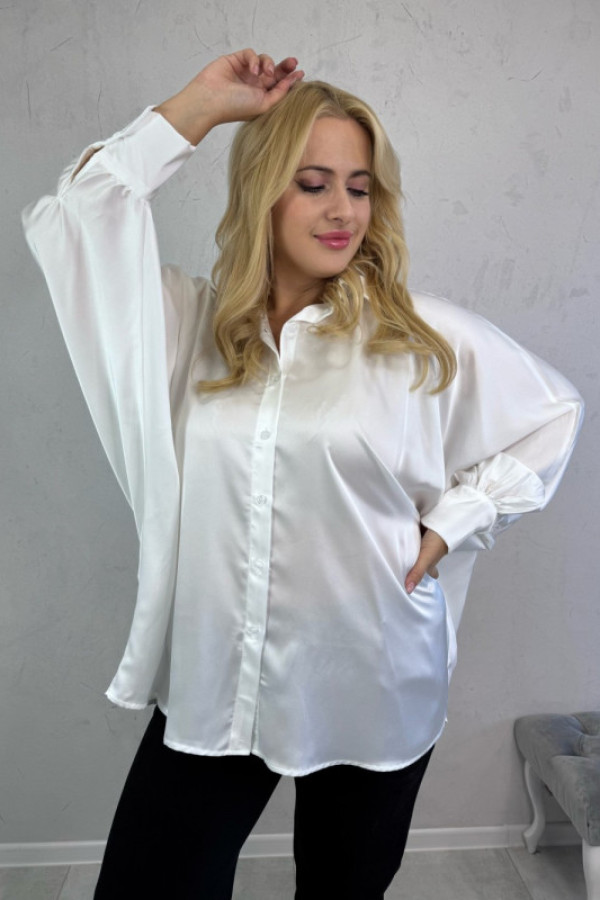 Koszula plus size biała