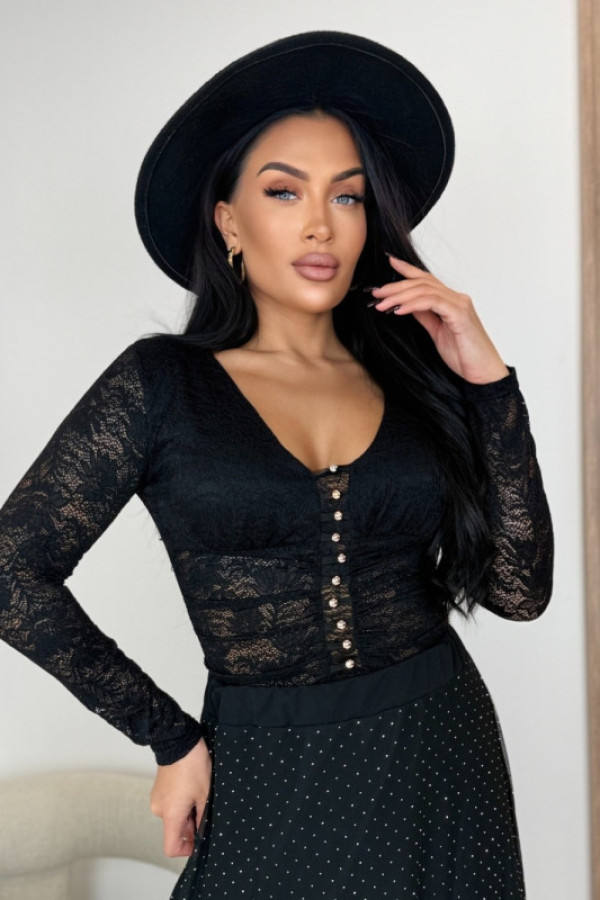 Body eleganckie unisize czarne