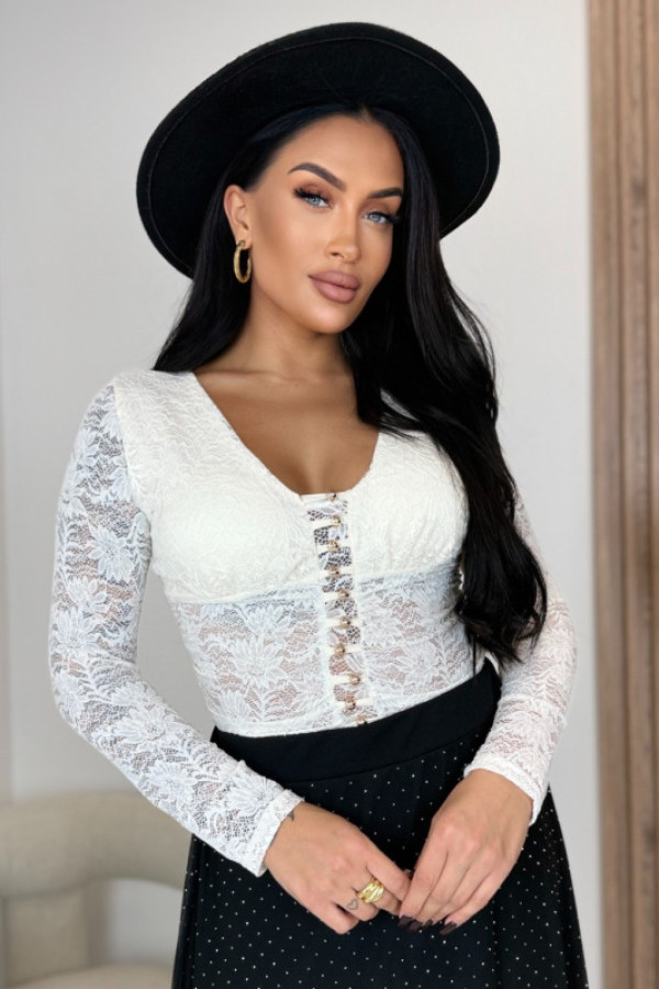 Body eleganckie unisize białe