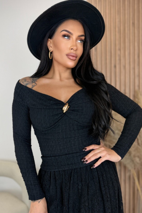 Bluzka wizytowa czarna